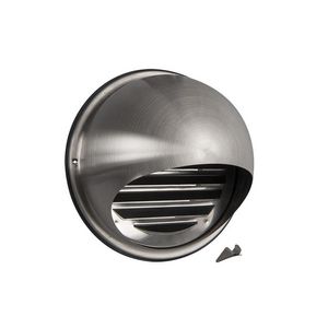 RVS buitenrooster bol model fijnmazig gaas Ø200mm