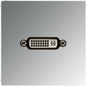 Afdekking glans chroom voor 1xDVI LS990 VVE=10