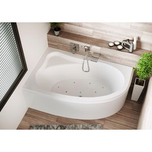 Whirlpool Lyra Rihopool 170x110cm rechts systeem AIR rechts hoogglans wit