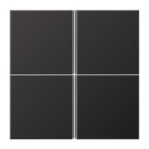 Tastafdekking LS-Dark 4-voudig compleet KNX