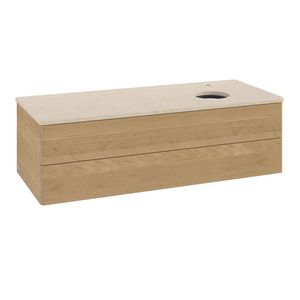 Wastafelonderkast Antao 1200x360x500mm Honey Oak K23053HN