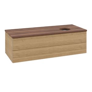 Wastafelonderkast Antao 1200x360x500mm Honey Oak K23112HN