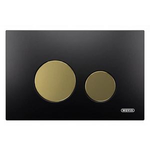 Bedieningsplaat Core WC Mat Zwart/Mat Goud LaLinea