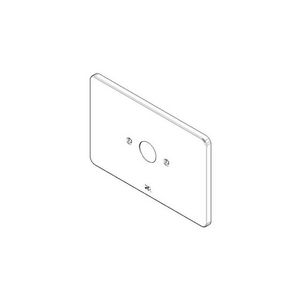 Rozet z.omst. 190x120x9mm chr