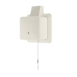 AP600 trekschakelaar 1p/wissel + montageplaat wit VVE=10