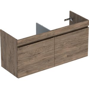 Renova Plan onderkst v dub wastafel+2x la 130cm noot hickory