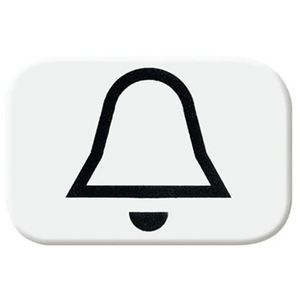 Bellsymbool voor bedieningswip R-alpinwit