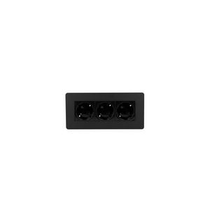 EVIA 3x 230V RA 1m GST o.g. zwart RAL9017