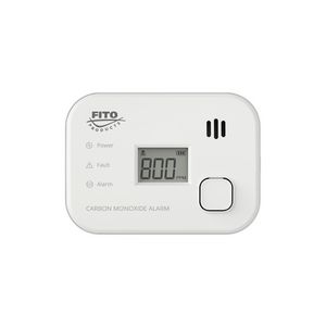 CO-melder 3V FITO 10 jaar incl. 2 st. vervangbare AA batt.