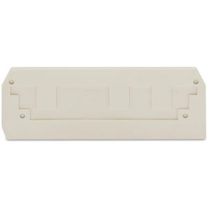 Afsluit-+tussenplaat 2,5mm lichtgrijs 284-341 VVE=25