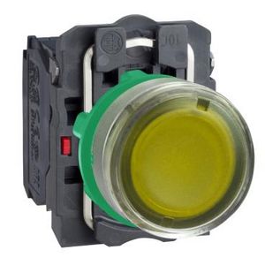 orange flush illum pushbutton with integRALLED 12V cp grey