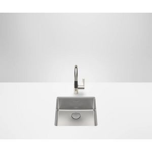 Enkele spoelbak-RVS gebor