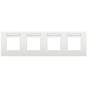 4-voudig afdekplaat hoh 71mm HOR Intense white