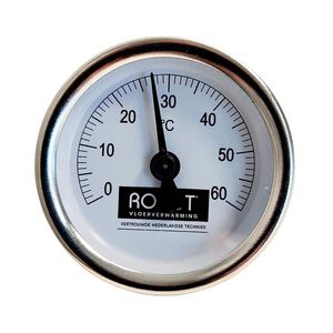 Insteekthermometer 50mm met dompelbuis