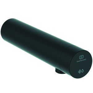 Wandkraan z. menging paneel netvoeding silk black Sensorflow
