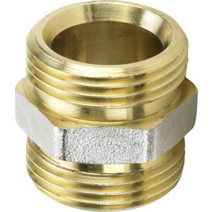 Adapter 1/2x3/4 messing/mat-vernikkelt VVE=10