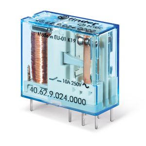 Schakelrelais 2 wisselcontacten 10A 12V DC 40.62.9.012.0000