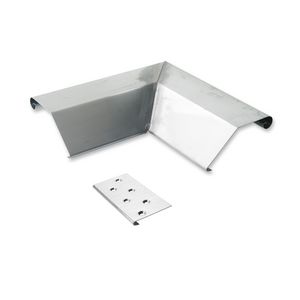 Zinken buitenhoekstuk v. KliQ deklijst 45/70mm compleet