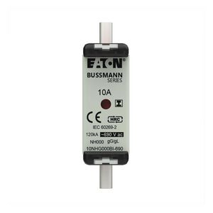 Zekering laagsp. 10A AC 690V NH000 gL/gG dubbele mel VVE=3
