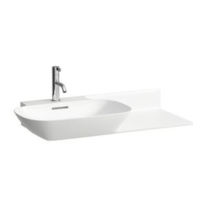 Meubelwastafel Asymmetrische Rechts Ino 90X45 Lcc Whi