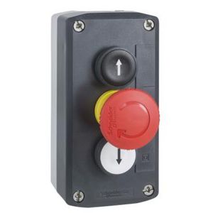 Drukknopkast 2 koppen 22mm/1 vuistslagkop 30mm Harmony XAL-D
