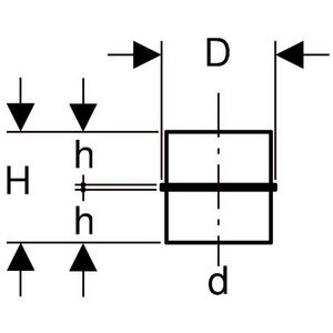 Polyethyleen (PE) kraagbus 75mm