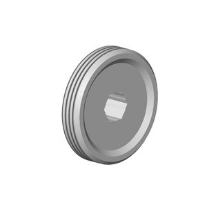 Aansluiting M33x12mm Champagne gebors. (22kt Goud)
