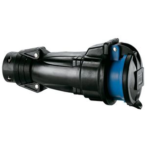 Koppelcontactstop 230V 63A 3-polig IP44 rubber Hypra