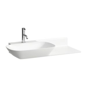 Meubelwastafel Asymmetrische Rechts Ino 90X45 wit H8133020001121