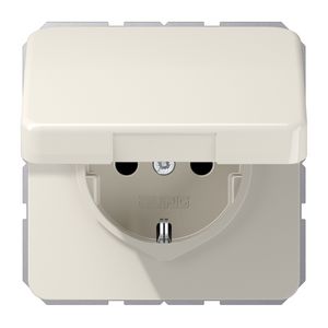 Wandcontactdoos CD500 wit beschct/slagv/a.veil./kd.