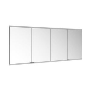 Spiegelkast/onverl. wandinb./2wcd/2usb/1900x700x120mm zilv