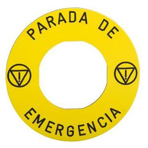 legend plate yellow parada de emergencia 60mm VVE=10