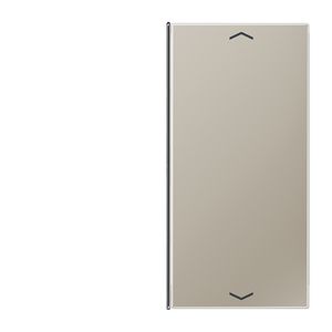 Tastafdekking edelstaal 2-voudig pijl compleet KNX