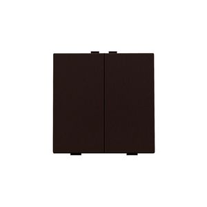 2-voudige drukknop Home Control dark brown