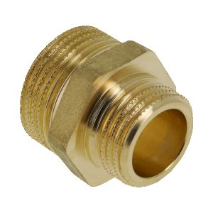 Verloopnippel messing 3/8" bt.x1/4" bt.