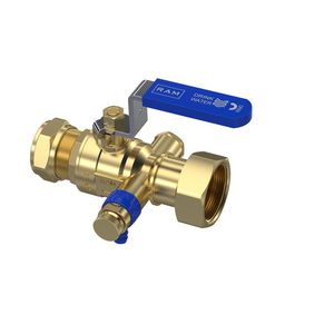 Kogelkraan S28 22mm knelx1"wartel aftap VVE=4