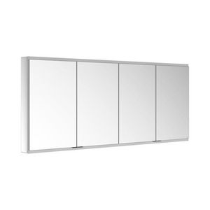 Spiegelkast/onverlicht Voorb/2wcd/2usb/1700x700x120mm zilv