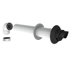 Geveldoorvoer concentrisch PP 60/100 + bocht