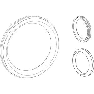 Afdichtringenset tbv valpijp en afvoerbocht 90mm