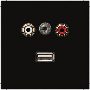 Afdekking zwart v. Audio/Jack/USB LS990 VVE=10