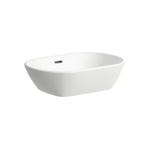 Waskom LUA 50x35cm met overloop Lcc wit