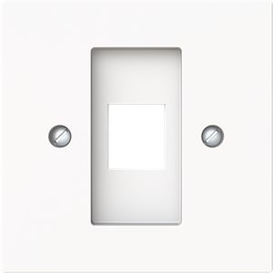 Centraalplaat 1x modular jack 216000-2/216005-4 art-matwit (2561-44M)