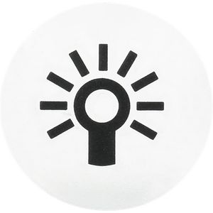 Voelbaar transparant lichtsymbool SI
