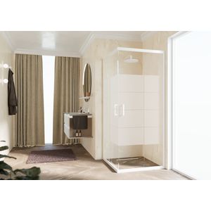 Zephyros 2.0 Hoekin.102 Ver.102-105 Strip Motief Wit Mat