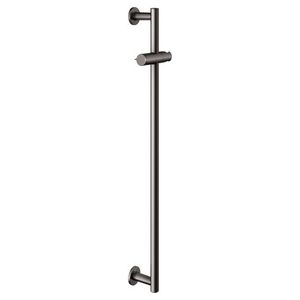 Douchestang rond doucheglijstuk 855mm titaanzwart geborsteld