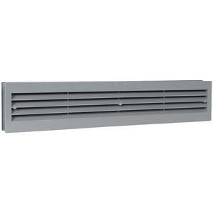 Kunststof deurventilatierooster 455x90mm grijs