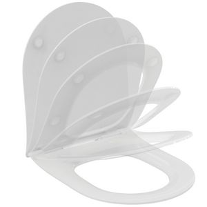 Closetzitting sandwich 360x440x50mm glanzend wit La Dolce Vita