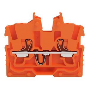 2-draads MINI-rijgklem Met Druk 1mm² oranje 2250-302 VVE=100