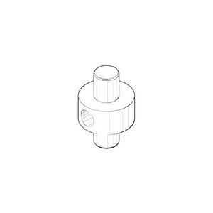 Houder v. regendouche Nippel 20x30mm Champagne (22kt Goud)