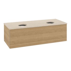 Wastafelonderkast Antao 1200x360x500mm Honey Oak K35113HN